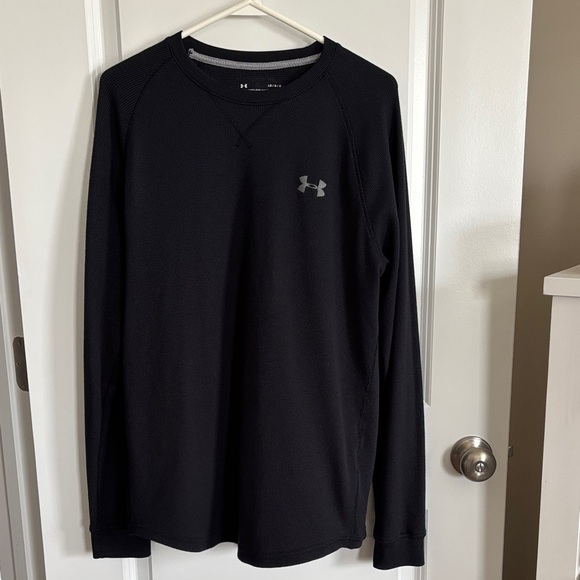 Under Armour Men's Long Sleeve Black Tee - Picture 1 of 5